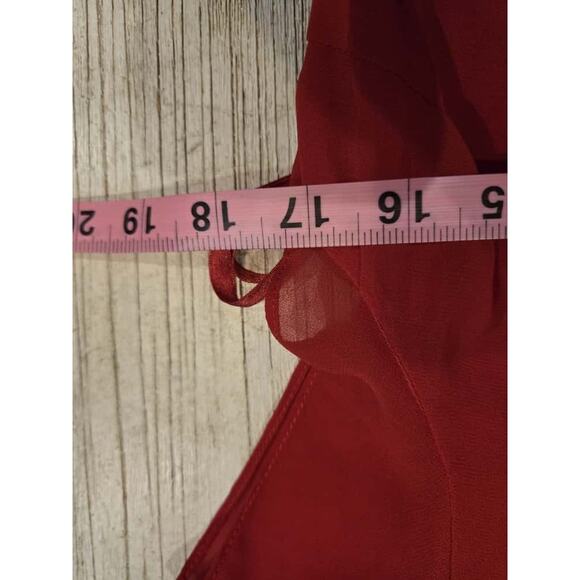 Ted Baker Glana Women's Red Cap Sleeve Circle Hem Mini Dress Size 2 - Picture 8 of 9